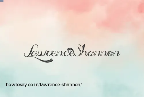 Lawrence Shannon