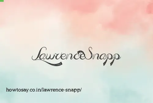 Lawrence Snapp