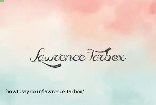 Lawrence Tarbox