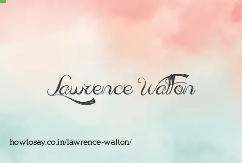 Lawrence Walton