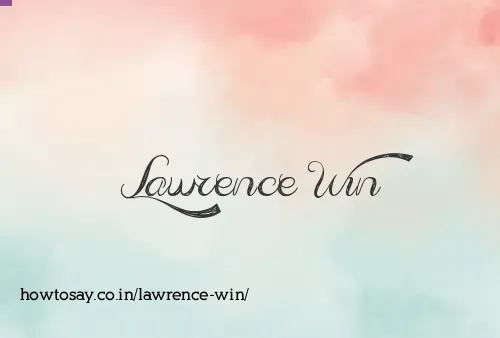 Lawrence Win