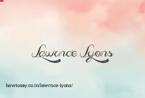Lawrnce Lyons