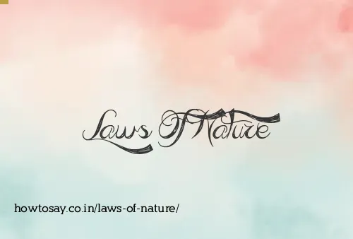 Laws Of Nature