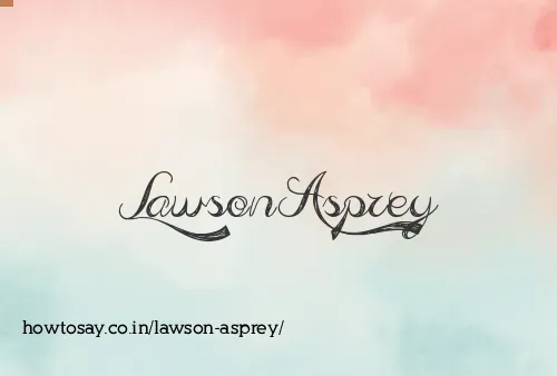 Lawson Asprey