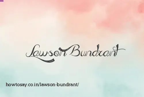 Lawson Bundrant