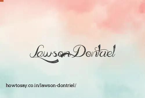 Lawson Dontriel