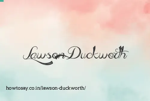 Lawson Duckworth