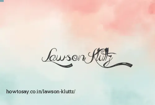 Lawson Kluttz