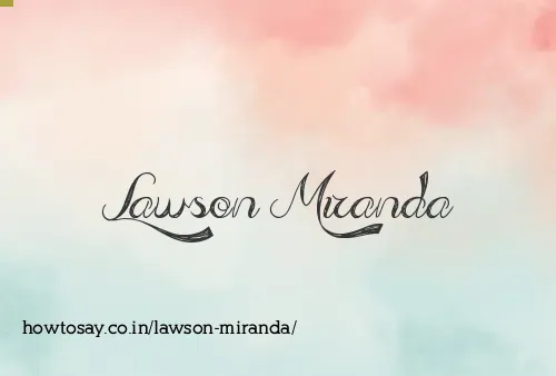 Lawson Miranda