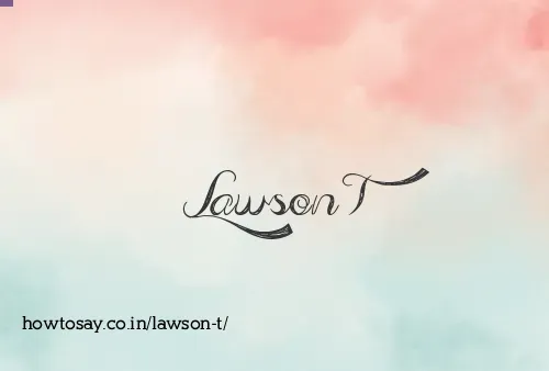 Lawson T