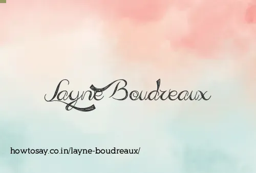 Layne Boudreaux