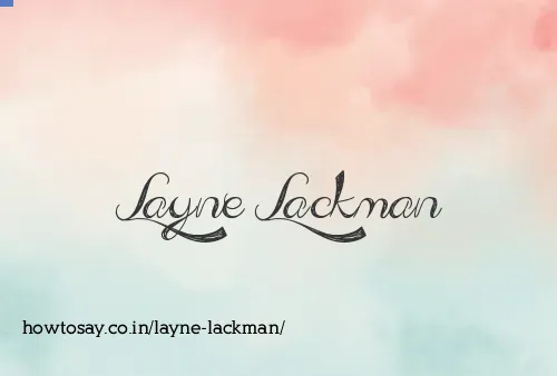 Layne Lackman