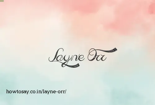 Layne Orr