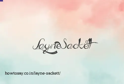 Layne Sackett