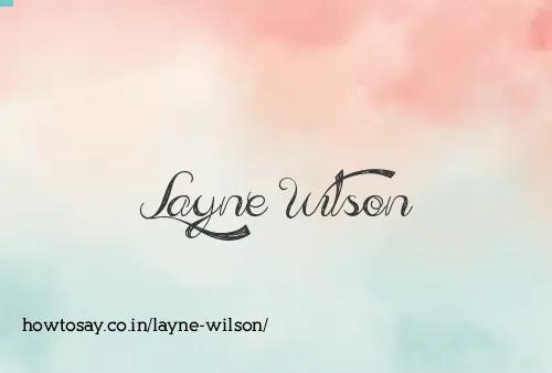 Layne Wilson