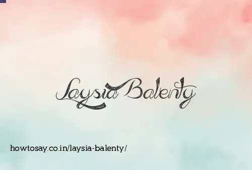 Laysia Balenty