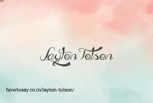 Layton Tolson