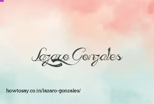Lazaro Gonzales