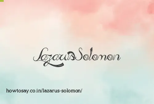 Lazarus Solomon