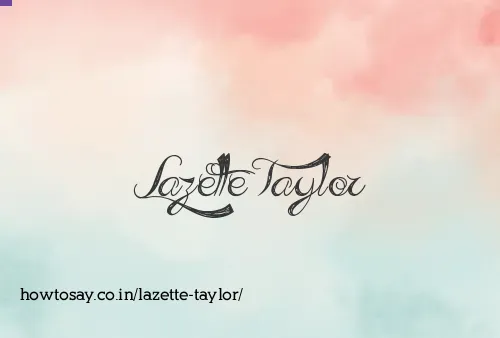 Lazette Taylor