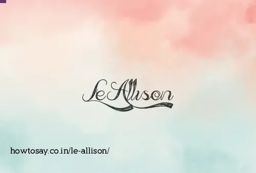 Le Allison