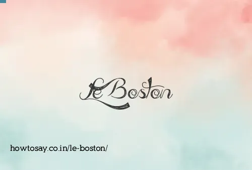 Le Boston