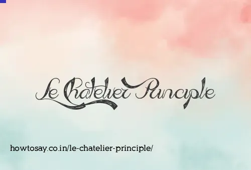 Le Chatelier Principle