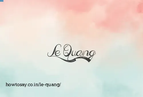 Le Quang