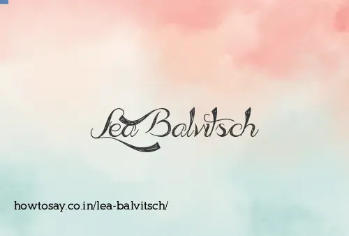 Lea Balvitsch