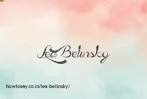 Lea Belinsky