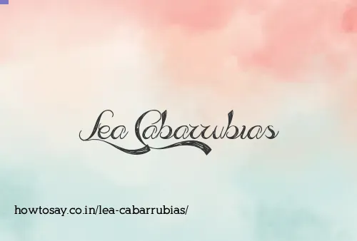 Lea Cabarrubias