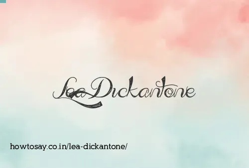 Lea Dickantone