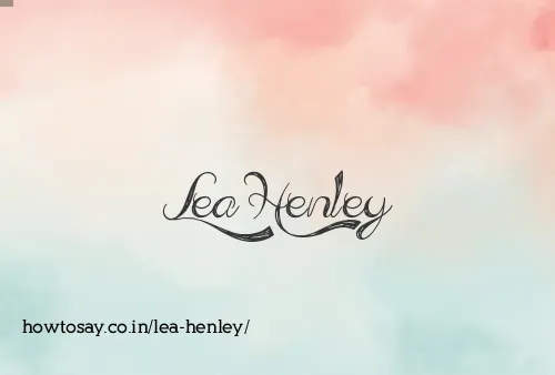 Lea Henley