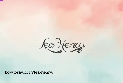 Lea Henry