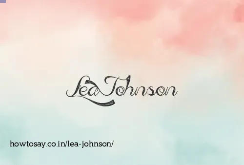 Lea Johnson