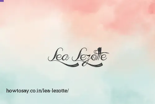 Lea Lezotte