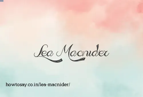 Lea Macnider