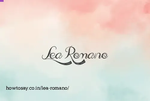 Lea Romano