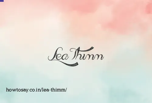Lea Thimm
