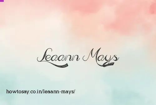 Leaann Mays