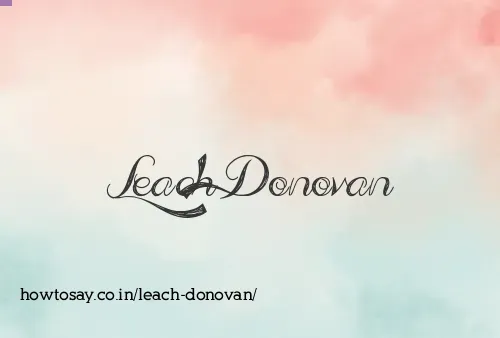 Leach Donovan