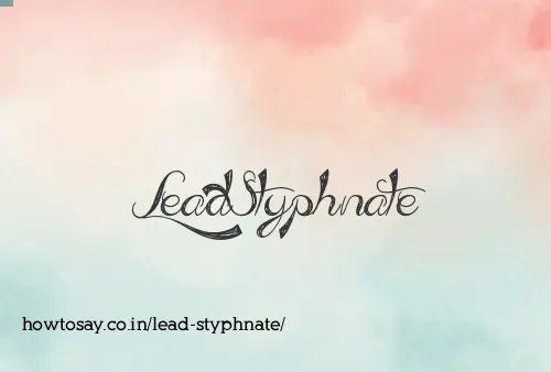 Lead Styphnate