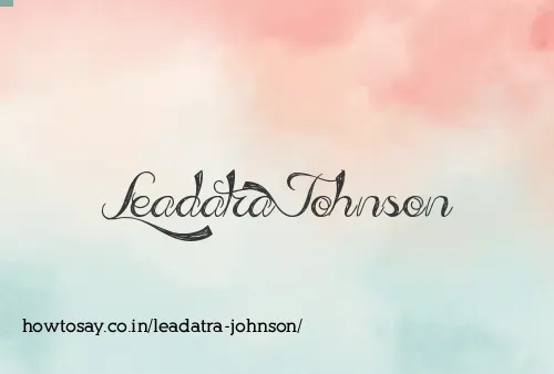 Leadatra Johnson