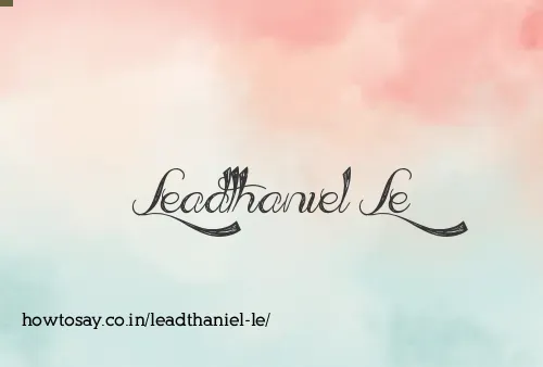 Leadthaniel Le