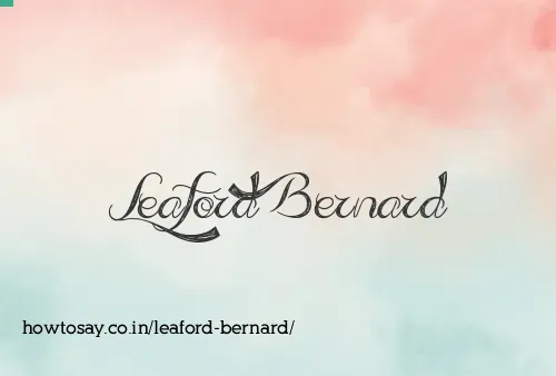 Leaford Bernard