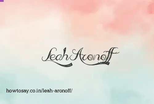 Leah Aronoff