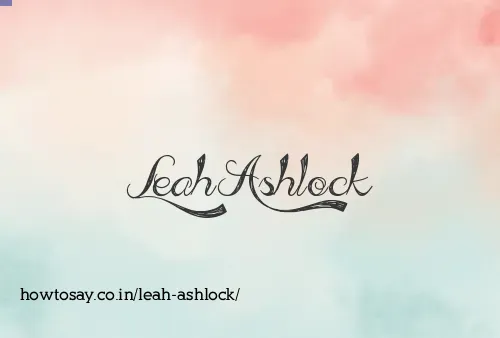 Leah Ashlock