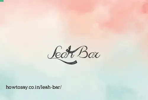 Leah Bar