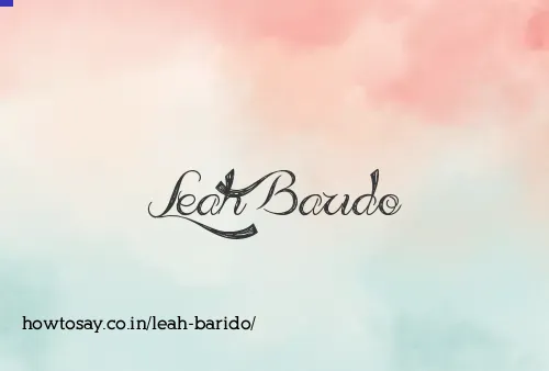 Leah Barido