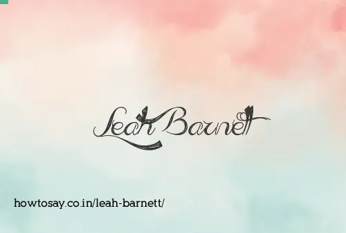 Leah Barnett